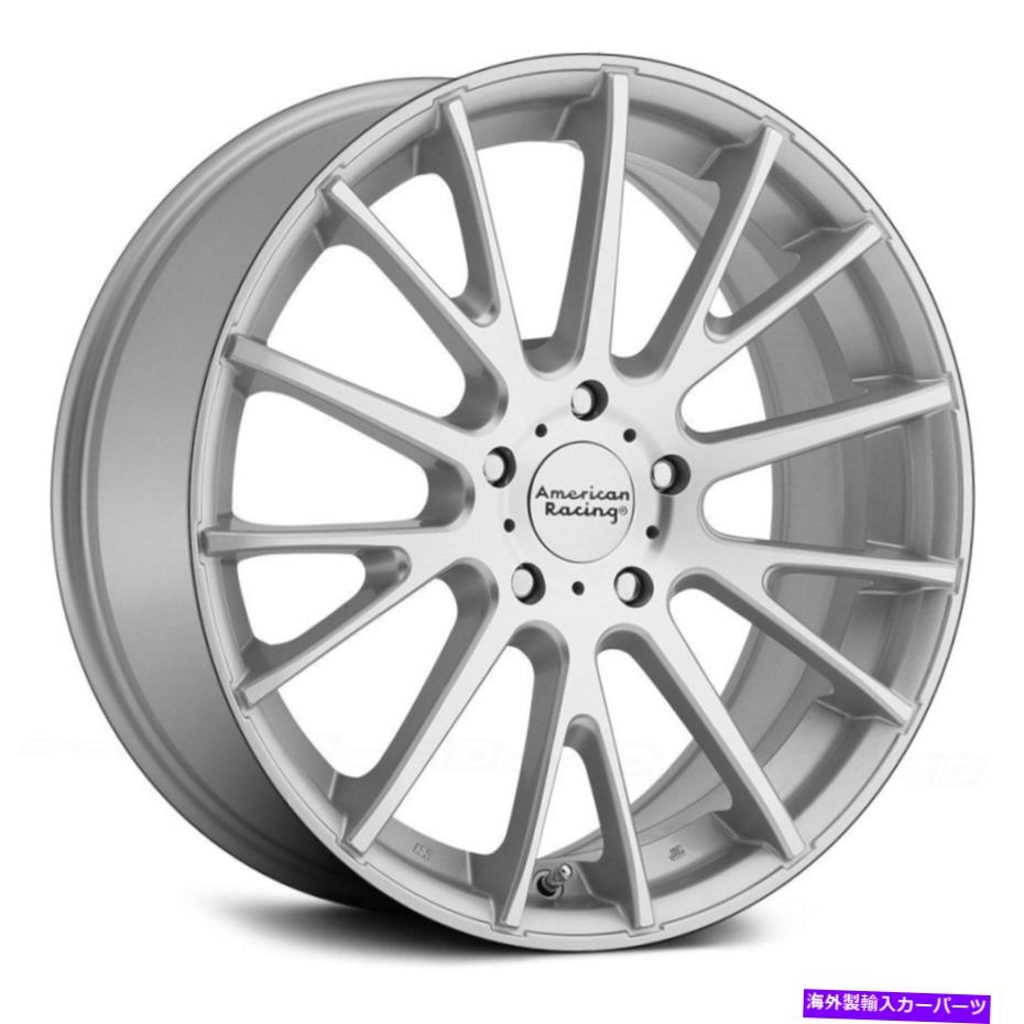 ホイール　４本セット American Racing AR904 1PCホイール17x7（40、5x114.3、72.56）4のシルバーリムセット American Racing AR904 1PC Wheels 17x7 (40, 5x114.3, 72.56) Silver Rims Set of 4【並行輸入品】