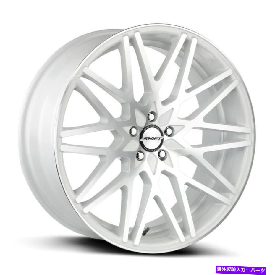 ホイール　４本セット シフトフォーミュラホイール18x8.5（35、5x114.3、73.1）4のホワイトリムセット Shift FORMULA Wheels 18x8.5 (35, 5x114.3, 73.1) White Rims Set of 4【並行輸入品】｜Us Custom Parts Shop USDM