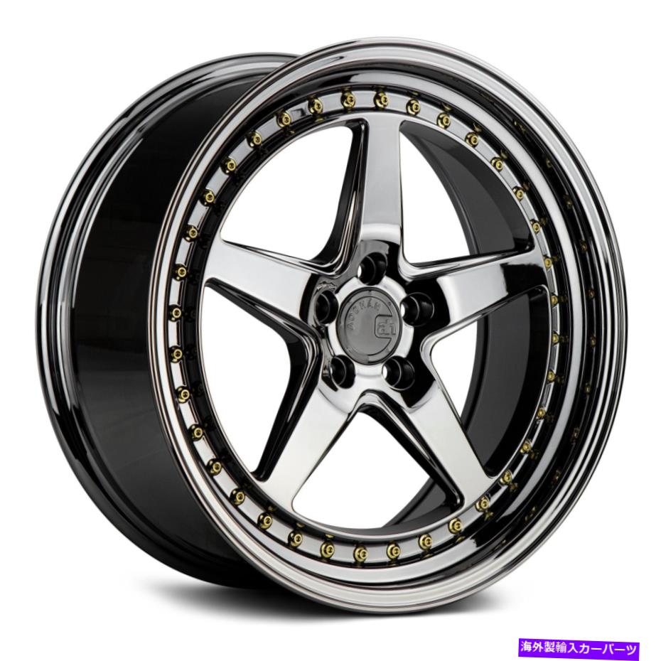 ホイール　４本セット aodhan ds05ホイール18x8.5（35、5x114.3、73.1）4のブラックリムセット Aodhan DS05 Wheels 18x8.5 (35, 5x114.3, 73.1) Black Rims Set of 4【並行輸入品】｜Us Custom Parts Shop USDM