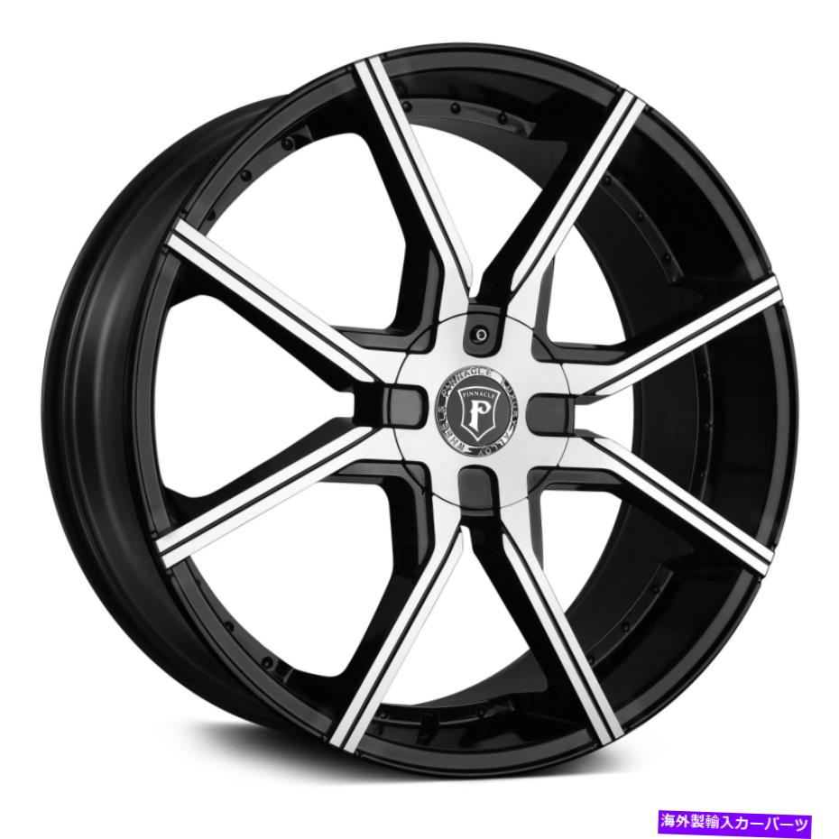 ホイール　４本セット ピナクルP96誇大広告ホイール18x7.5（35、5x114.3、73.1）4のブラックリムセット Pinnacle P96 HYPE Wheels 18x7.5 (35, 5x114.3, 73.1) Black Rims Set of 4【並行輸入品】｜Us Custom Parts Shop USDM