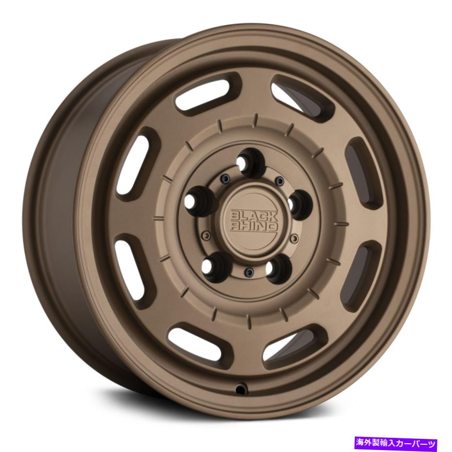ホイール　４本セット Black Rhino Bandolier Wheels 16x8（38、6x130、84.1）ブロンズリムセット4 Black Rhino BANDOLIER Wheels 16x8 (38, 6x130, 84.1) Bronze Rims Set of 4【並行輸入品】