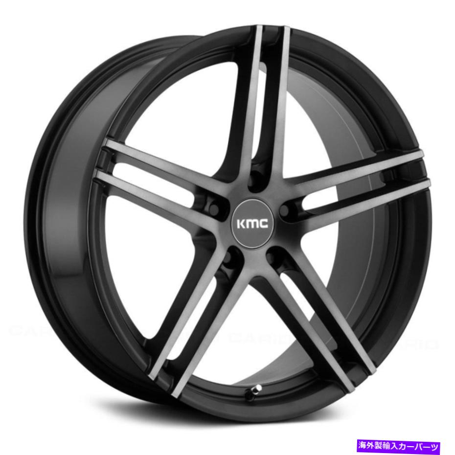 ホイール 4本セット KMC KM703モノフォニックホイール19x9.5(45、5x112、66.56)4のブラックリムセット KMC KM703 MONOPHONIC Wheels 19x9.5 (45, 5x112, 66.56) Black Rims Set of 4【並行輸入品】|Us Custom Parts Shop USDM