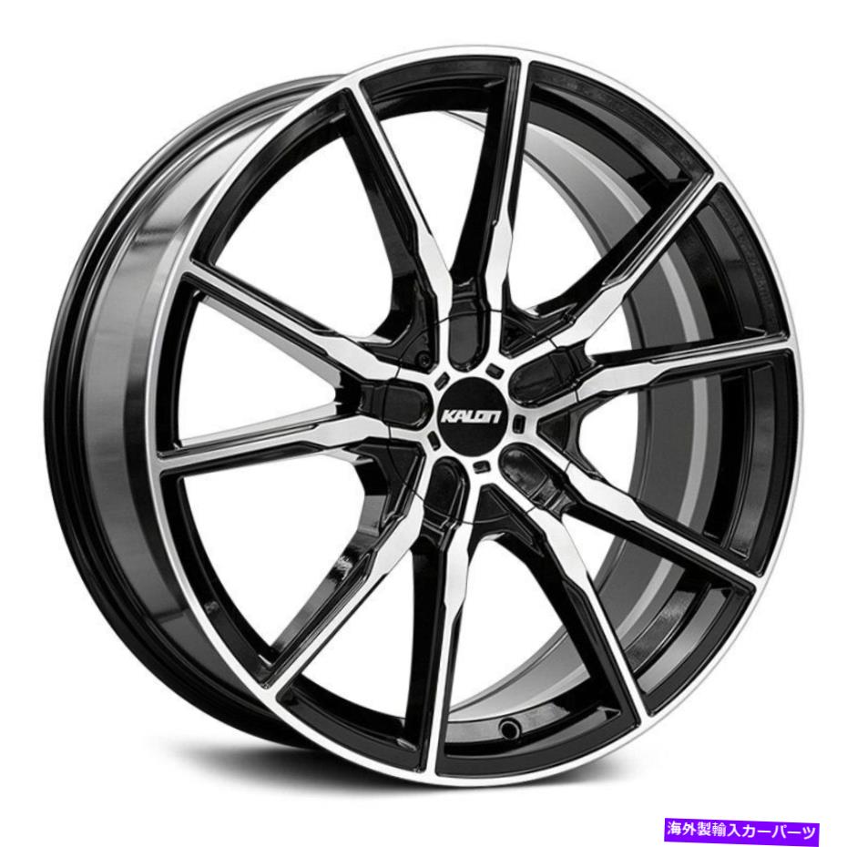 ホイール　４本セット Kalon PyroWheels18x8（40、5x114.3、73）4のブラックリムセット Kalon Pyro Wheels 18x8 (40, 5x114.3, 73) Black Rims Set of 4【並行輸入品】