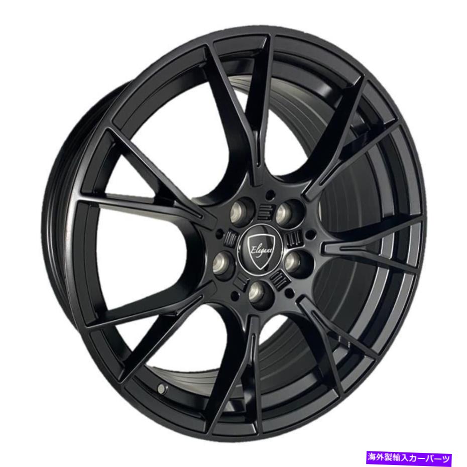 ホイール 4本セット エレガントなE006ホイール18x8(35、5x114.3、72.6)4のブラックリムセット Elegant E006 Wheels 18x8 (35, 5x114.3, 72.6) Black Rims Set of 4【並行輸入品】|Us Custom Parts Shop USDM