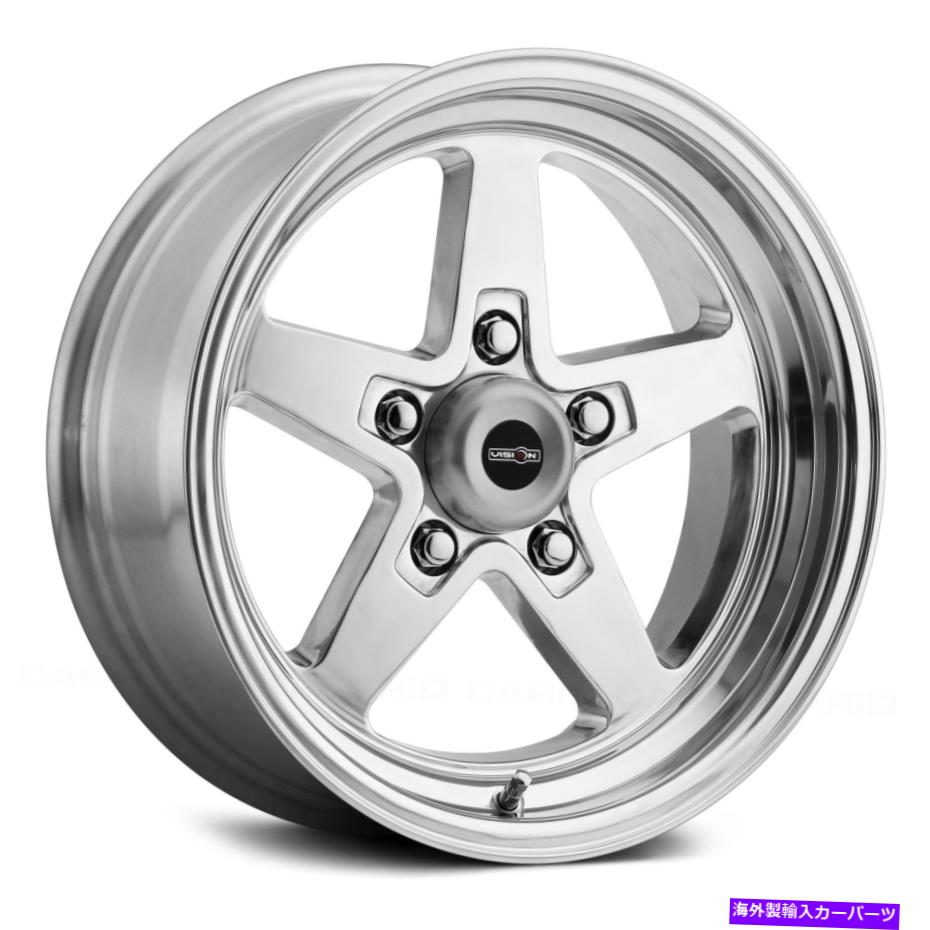 ホイール 4本セット Vision 571 Sport Star IIホイール17x4.5(-24、5x120.65)4の磨かれたリムセット Vision 571 SPORT STAR II Wheels 17x4.5 (-24, 5x120.65) Polished Rims Set of 4【並行輸入品】|Us Custom Parts Shop USDM