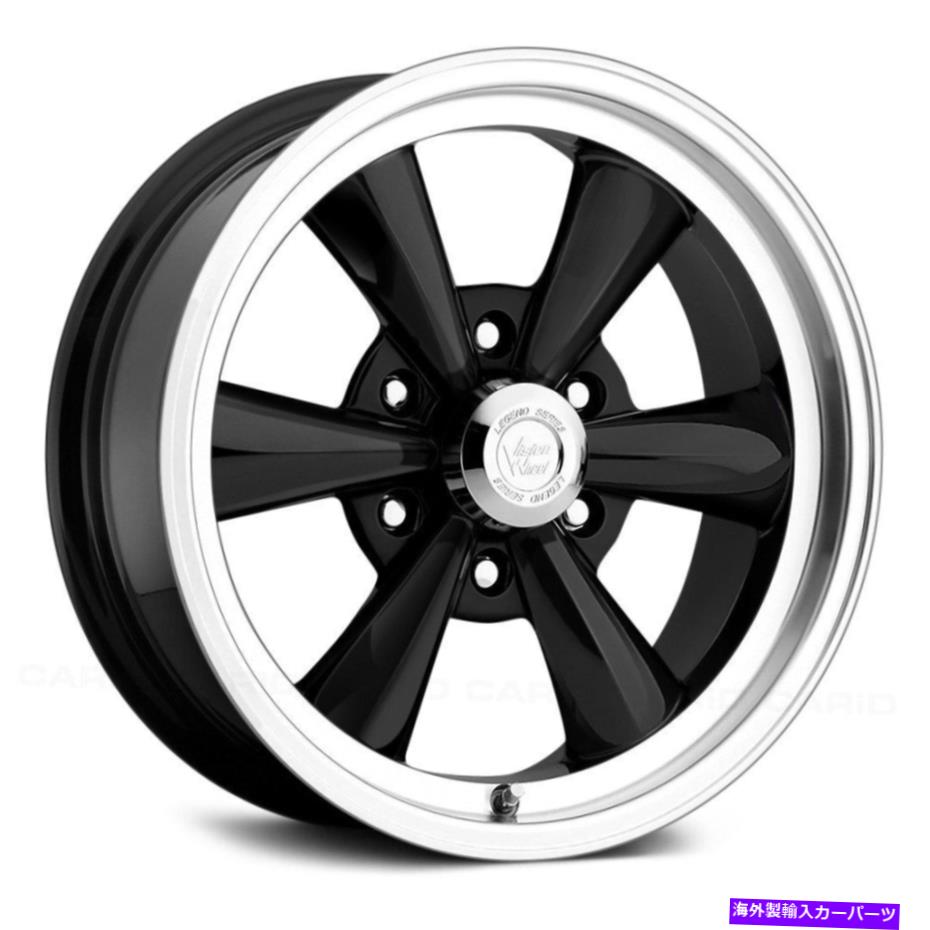 ホイール 4本セット ビジョン141レジェンド6ホイール17x8(0、6x139.7、78.1)4のブラックリムセット Vision 141 LEGEND 6 Wheels 17x8 (0, 6x139.7, 78.1) Black Rims Set of 4【並行輸入品】|Us Custom Parts Shop USDM