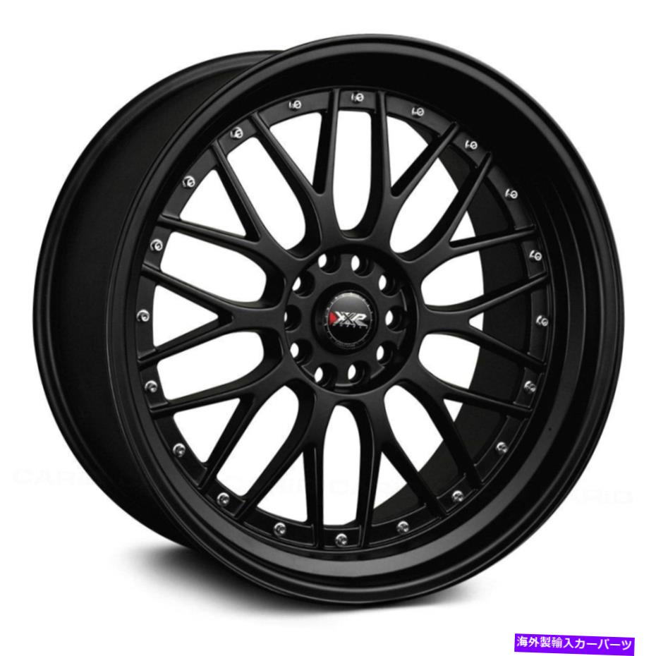 ホイール　４本セット xxr 521ホイール17x7（38、5x100、73.1）4のブラックリムセット XXR 521 Wheels 17x7 (38, 5x100, 73.1) Black Rims Set of 4【並行輸入品】