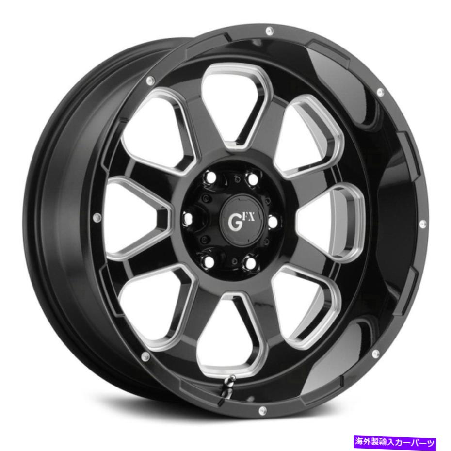ホイール　４本セット G-FX TR10ホイール17x9（12、6x135、87.1）4のブラックリムセット G-FX TR10 Wheels 17x9 (12, 6x135, 87.1) Black Rims Set of 4【並行輸入品】