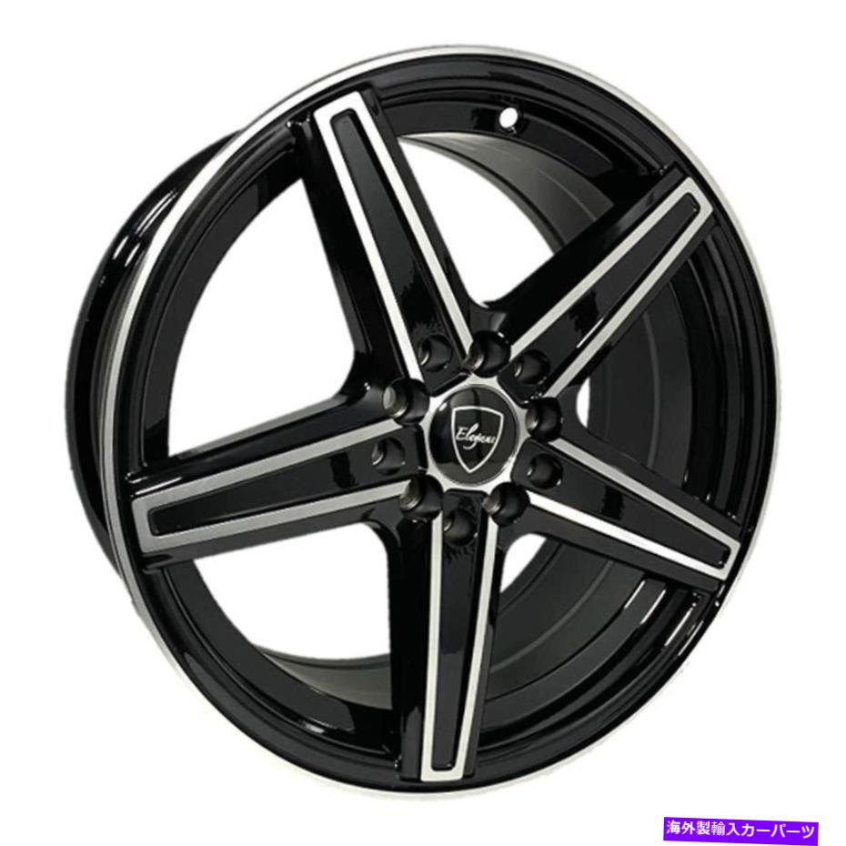 ホイール　４本セット エレガントなE003ホイール16x7（35、5x100、72.6）4のブラックリムセット Elegant E003 Wheels 16x7 (35, 5x100, 72.6) Black Rims Set of 4【並行輸入品】｜Us Custom Parts Shop USDM