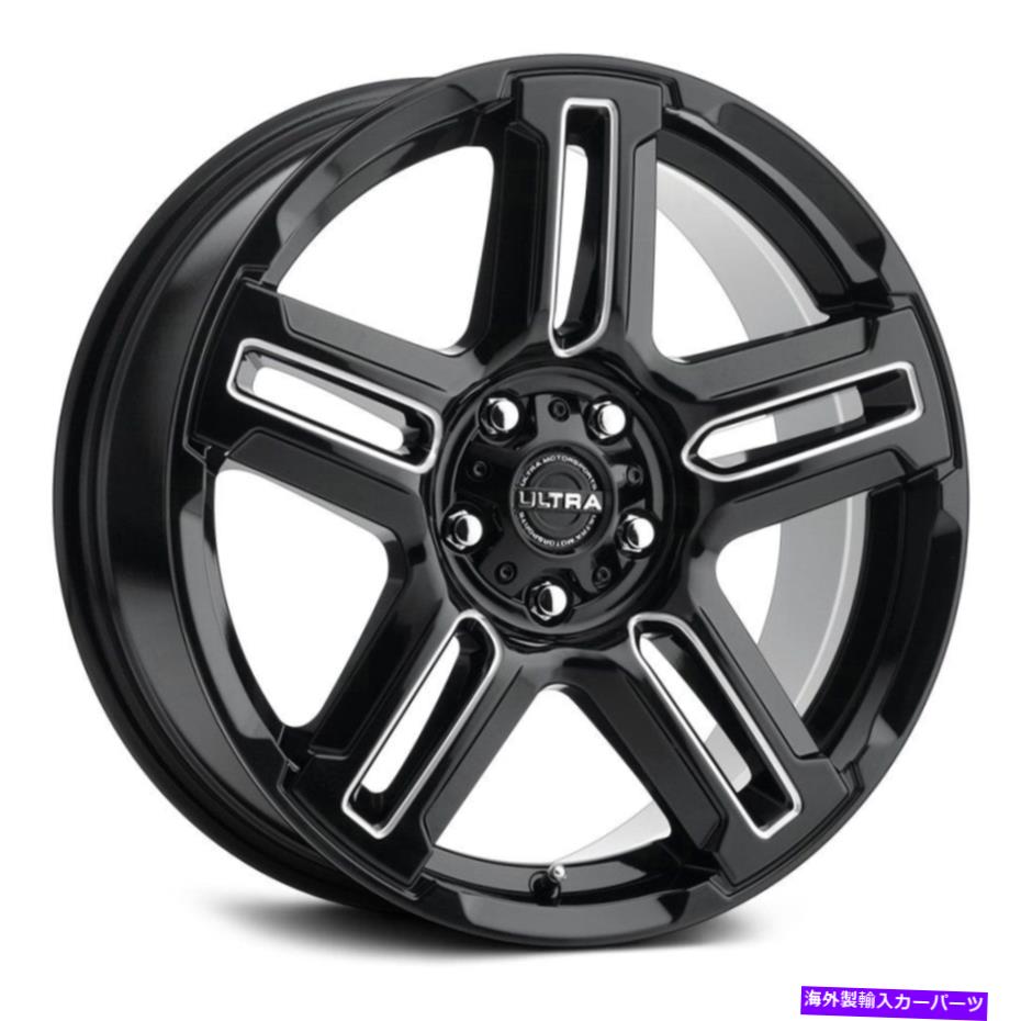 ホイール　４本セット Ultra 258bm Prowler CUVホイール18x8（30、5x127、71.5）4のブラックリムセット Ultra 258BM Prowler CUV Wheels 18x8 (30, 5x127, 71.5) Black Rims Set of 4【並行輸入品】｜Us Custom Parts Shop USDM