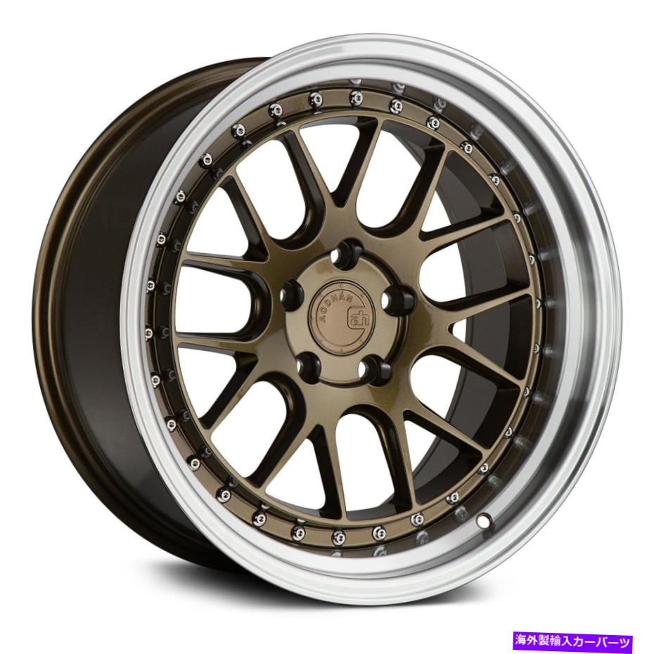 ホイール　４本セット aodhan ds06ホイール18x8.5（35、5x100、73.1）4のブロンズリムセット Aodhan DS06 Wheels 18x8.5 (35, 5x100, 73.1) Bronze Rims Set of 4【並行輸入品】｜Us Custom Parts Shop USDM