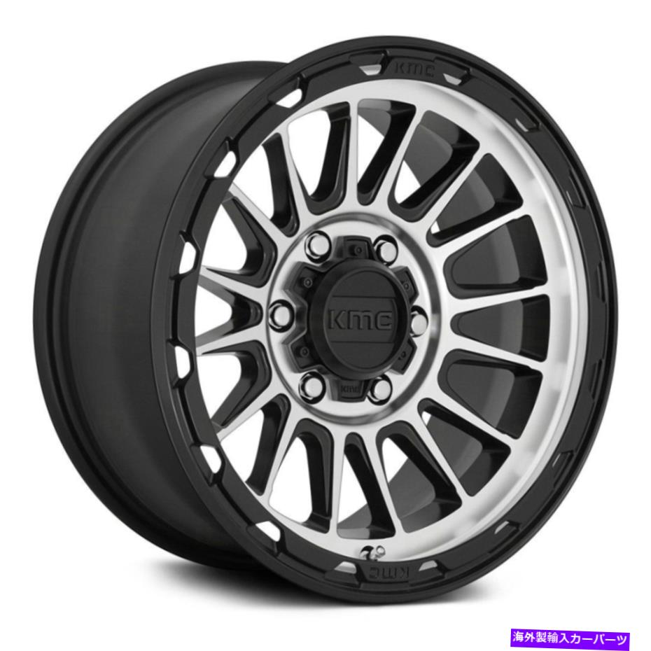 ホイール 4本セット KMC KM542インパクトホイール17x8.5(0、5x127、71.5)4のブラックリムセット KMC KM542 IMPACT Wheels 17x8.5 (0, 5x127, 71.5) Black Rims Set of 4【並行輸入品】