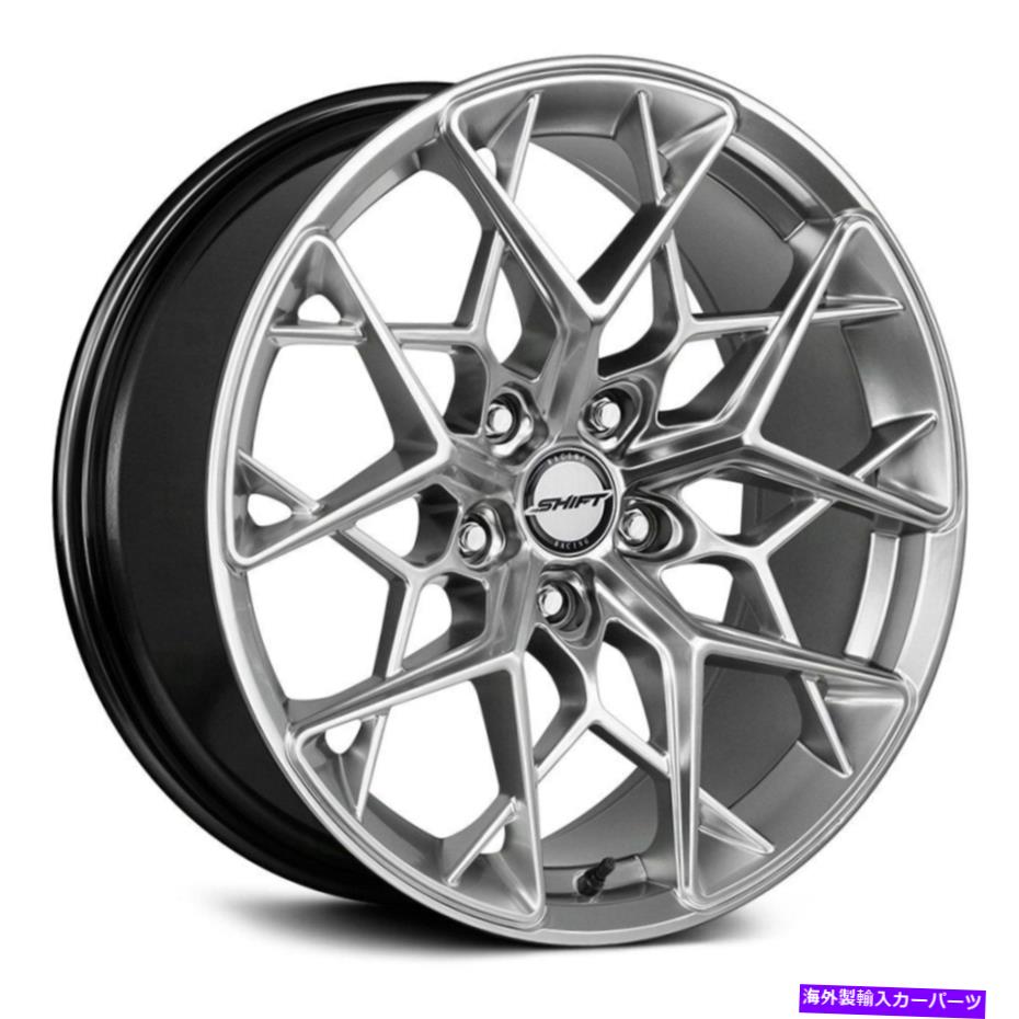 ホイール　４本セット シフトピストンホイール18x8.5（35、5x108、73.1）4のシルバーリムセット Shift PISTON Wheels 18x8.5 (35, 5x108, 73.1) Silver Rims Set of 4【並行輸入品】｜Us Custom Parts Shop USDM