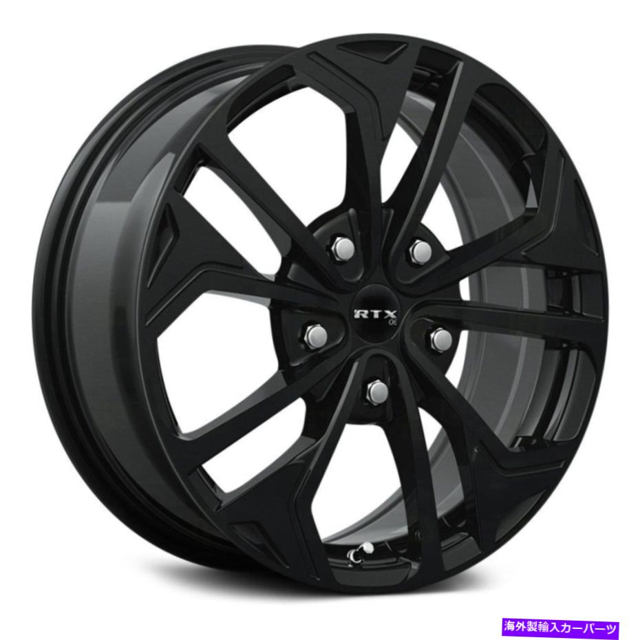 ホイール　４本セット rtx asanホイール18x7.5（40、5x114.3、67.1）4のブラックリムセット RTX ASAN Wheels 18x7.5 (40, 5x114.3, 67.1) Black Rims Set of 4【並行輸入品】｜Us Custom Parts Shop USDM