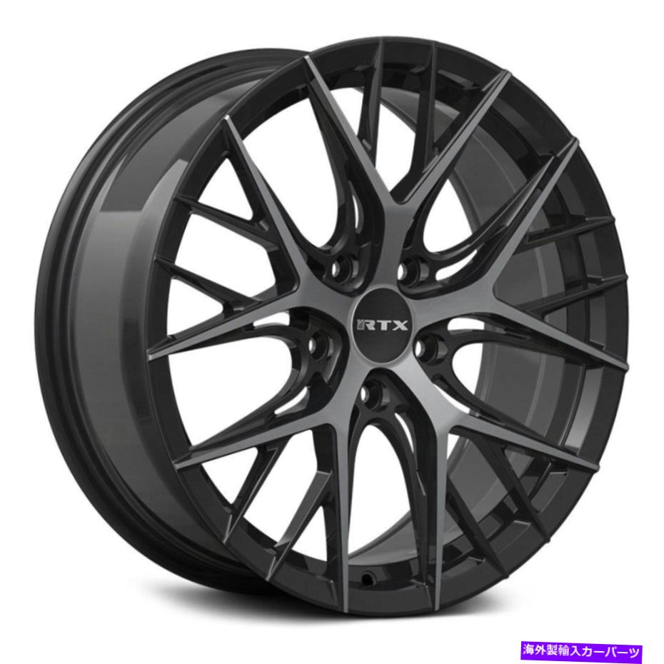 ホイール　４本セット rtx valkyrieホイール18x8（38、5x112、66.6）4のブラックリムセット RTX Valkyrie Wheels 18x8 (38, 5x112, 66.6) Black Rims Set of 4【並行輸入品】｜Us Custom Parts Shop USDM