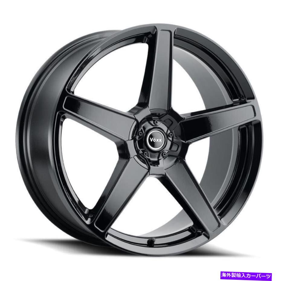 ホイール　４本セット Voxx Mg5ホイール17x7.5（40、5x120.65、72.56）4のブラックリムセット Voxx MG5 Wheels 17x7.5 (40, 5x120.65, 72.56) Black Rims Set of 4【並行輸入品】