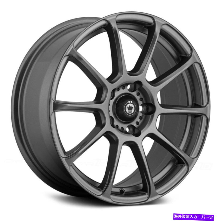 ホイール 4本セット konig runliteホイール18x8(45、5x112、73.1)4の灰色のリムセット Konig RUNLITE Wheels 18x8 (45, 5x112, 73.1) Gray Rims Set of 4【並行輸入品】|Us Custom Parts Shop USDM