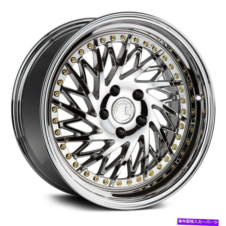 ホイール　４本セット aodhan ds03ホイール18x9.5（35、5x100、73.1）4のクロムリムセット Aodhan DS03 Wheels 18x9.5 (35, 5x100, 73.1) Chrome Rims Set of 4【並行輸入品】｜Us Custom Parts Shop USDM