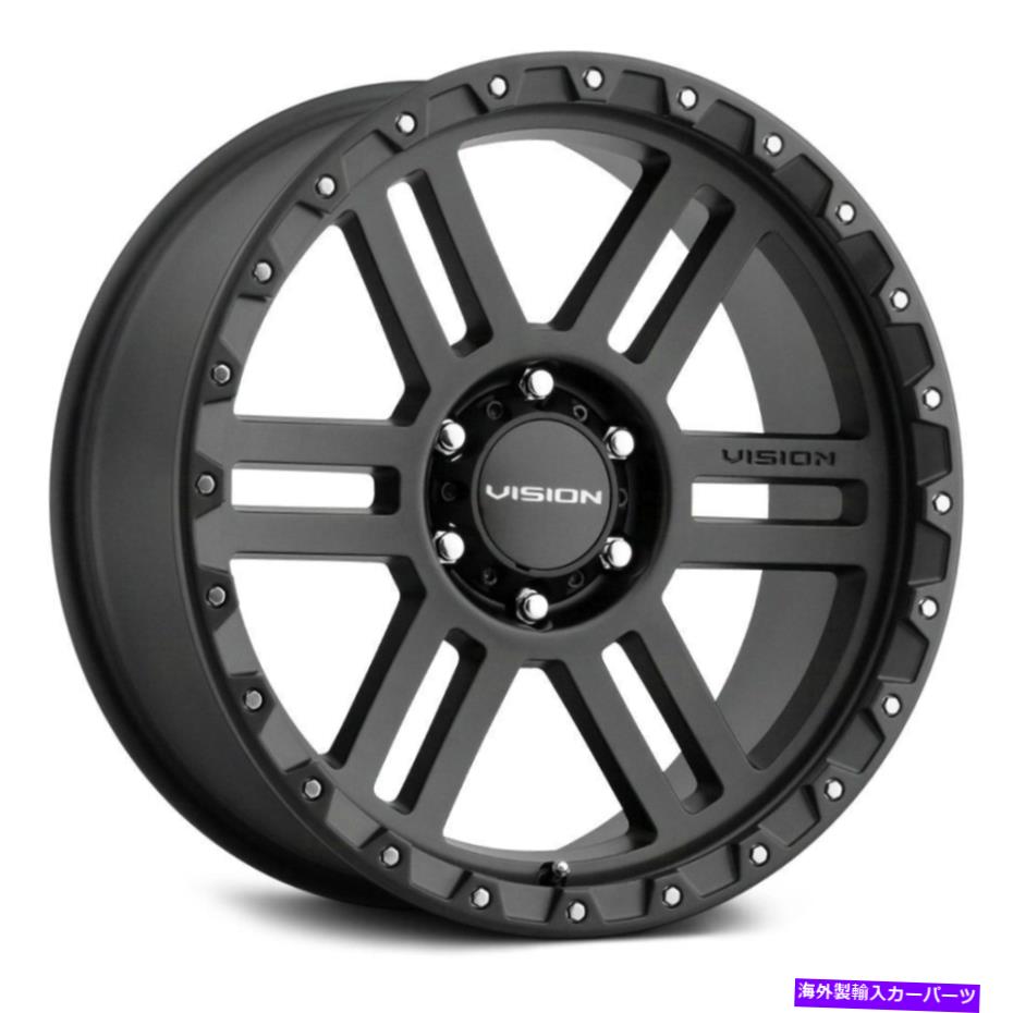 ホイール　４本セット Vision 354 Manx 2ホイール17x9（12、8x165.1、125.2）4のブラックリムセット Vision 354 MANX 2 Wheels 17x9 (12, 8x165.1, 125.2) Black Rims Set of 4【並行輸入品】