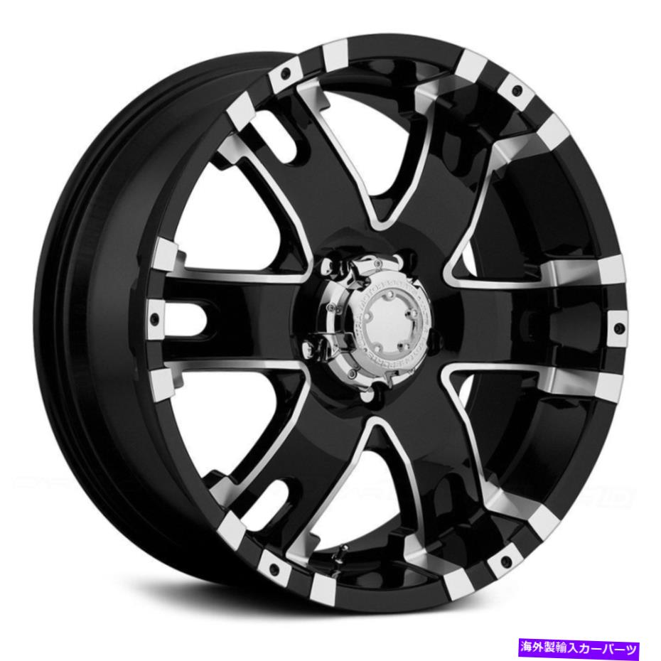 ホイール　４本セット Ultra 202bバロンホイール17x9（12、5x127、78）4のブラックリムセット Ultra 202B BARON Wheels 17x9 (12, 5x127, 78) Black Rims Set of 4【並行輸入品】｜Us Custom Parts Shop USDM