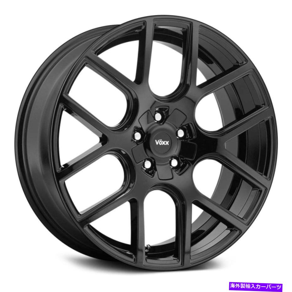 ホイール　４本セット Voxx Lagoホイール20x8.5（20、5x120.65、74.1）4のブラックリムセット Voxx LAGO Wheels 20x8.5 (20, 5x120.65, 74.1) Black Rims Set of 4【並行輸入品】｜Us Custom Parts Shop USDM