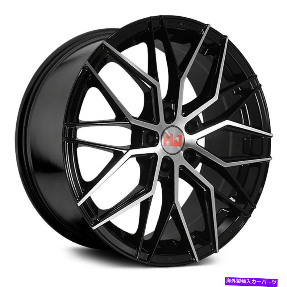 ホイール　４本セット hemi hm06ホイール18x8（35、5x100、73.1）4のブラックリムセット Hemi HM06 Wheels 18x8 (35, 5x100, 73.1) Black Rims Set of 4【並行輸入品】 292,842円