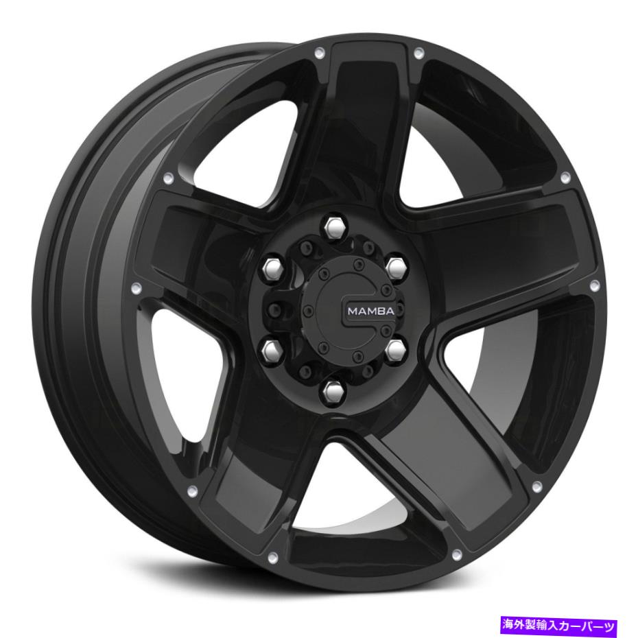 ホイール　４本セット Mamba M13Xホイール18x9（-6、5x127、78.1）4のブラックリムセット Mamba M13X Wheels 18x9 (-6, 5x127, 78.1) Black Rims Set of 4【並行輸入品】｜Us Custom Parts Shop USDM