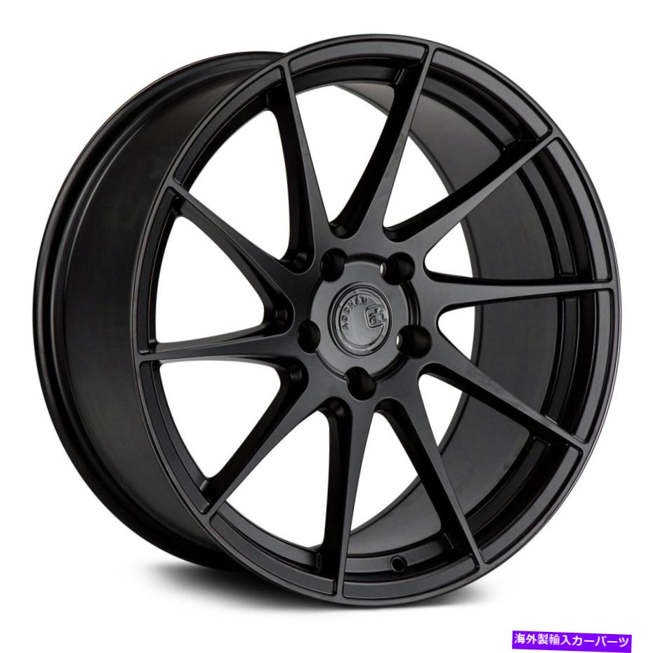 ホイール 4本セット Aodhan AH09ホイール18x9.5(35、5x112、73.1)4のブラックリムセット Aodhan AH09 Wheels 18x9.5 (35, 5x112, 73.1) Black Rims Set of 4【並行輸入品】|Us Custom Parts Shop USDM
