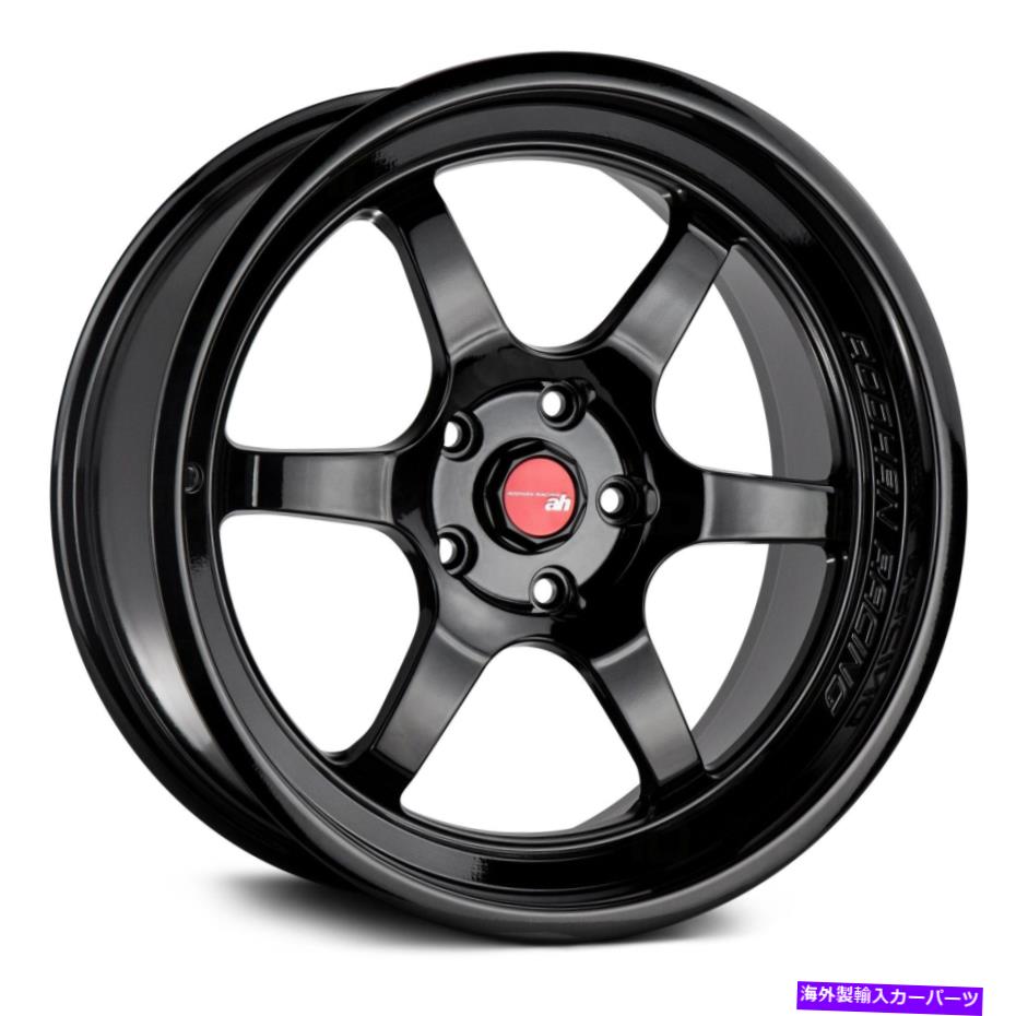 ホイール 4本セット Aodhan AH08ホイール18x9.5(35、5x100、73.1)4のブラックリムセット Aodhan AH08 Wheels 18x9.5 (35, 5x100, 73.1) Black Rims Set of 4【並行輸入品】|Us Custom Parts Shop USDM