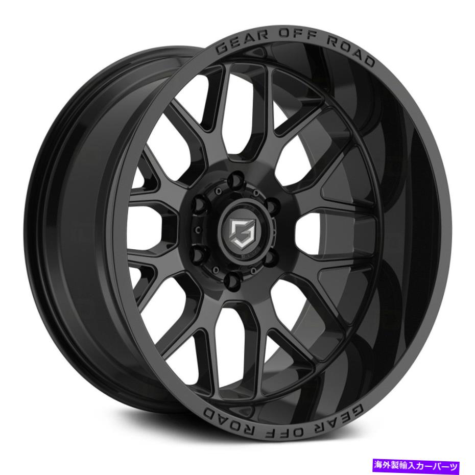 ホイール　４本セット ギアアロイ763bレイドホイール18x9（18、8x165.1、125.2）4のブラックリムセット Gear Alloy 763B RAID Wheels 18x9 (18, 8x165.1, 125.2) Black Rims Set of 4【並行輸入品】｜Us Custom Parts Shop USDM