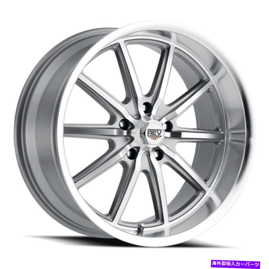 ホイール 4本セット Rev 110ホイール18x8(0、5x120.65、72.7)4のシルバーリムセット REV 110 Wheels 18x8 (0, 5x120.65, 72.7) Silver Rims Set of 4【並行輸入品】|Us Custom Parts Shop USDM