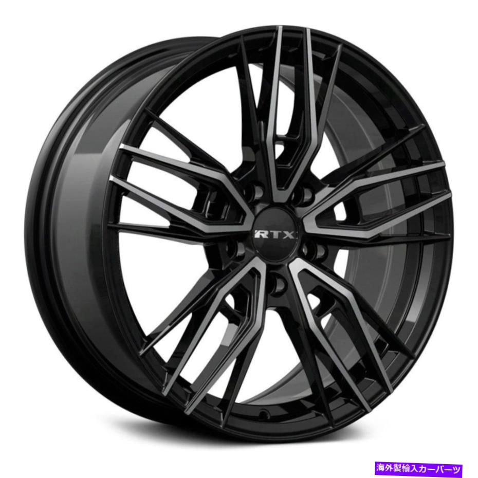 ホイール 4本セット rtx scepterホイール17x7.5(40、5x114.3、73.1)4のブラックリムセット RTX SCEPTER Wheels 17x7.5 (40, 5x114.3, 73.1) Black Rims Set of 4【並行輸入品】|Us Custom Parts Shop USDM