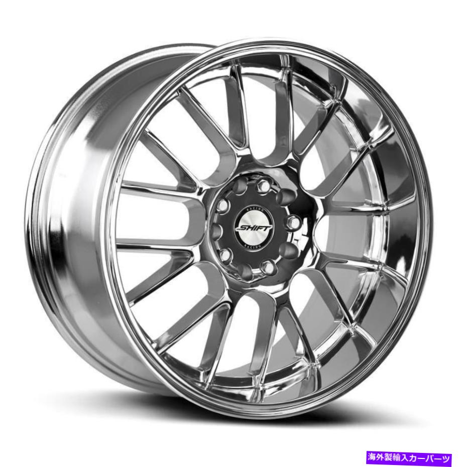 ホイール　４本セット シフトクランクホイール17x7.5（30、5x100、73.1）4のクロムリムセット Shift CRANK Wheels 17x7.5 (30, 5x100, 73.1) Chrome Rims Set of 4【並行輸入品】 294,575円