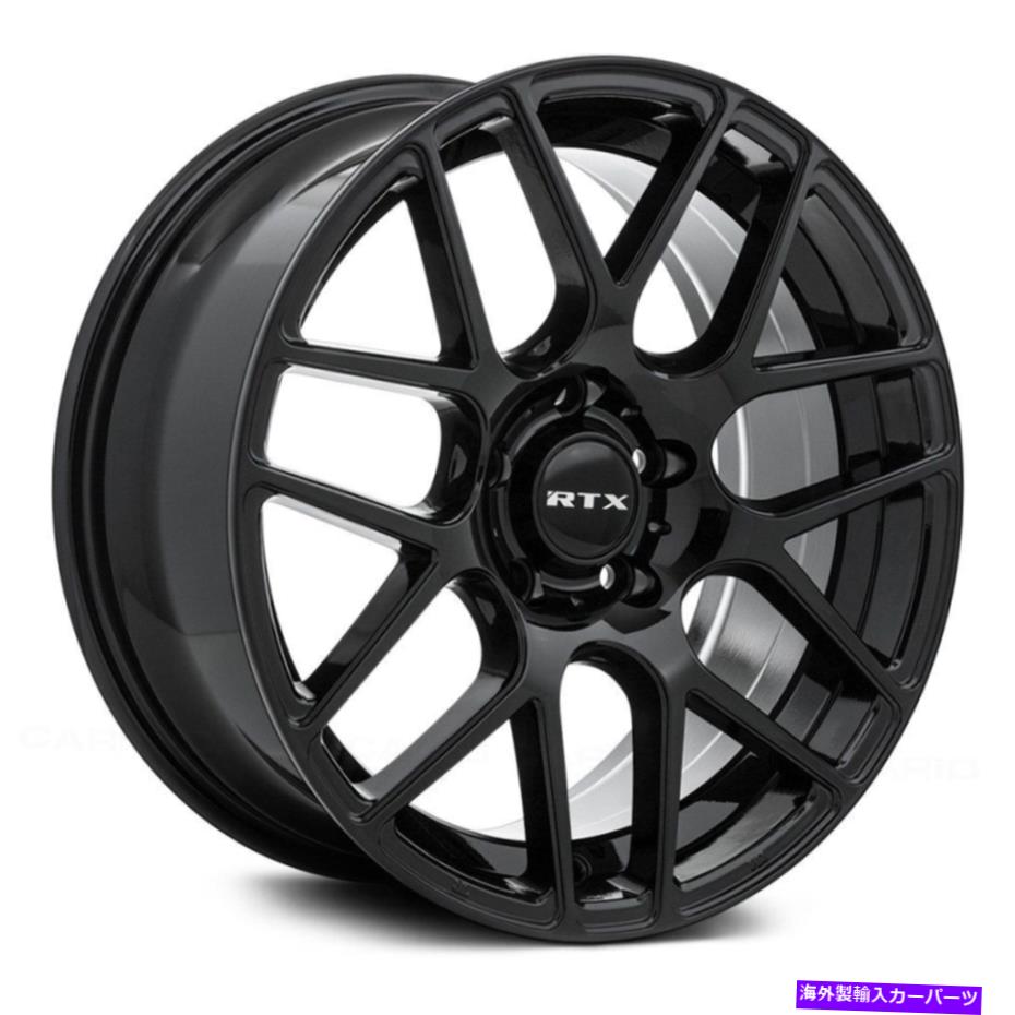 ホイール　４本セット RTX ENVYホイール18x8（38、5x114.3、73.1）4のブラックリムセット RTX ENVY Wheels 18x8 (38, 5x114.3, 73.1) Black Rims Set of 4【並行輸入品】｜Us Custom Parts Shop USDM