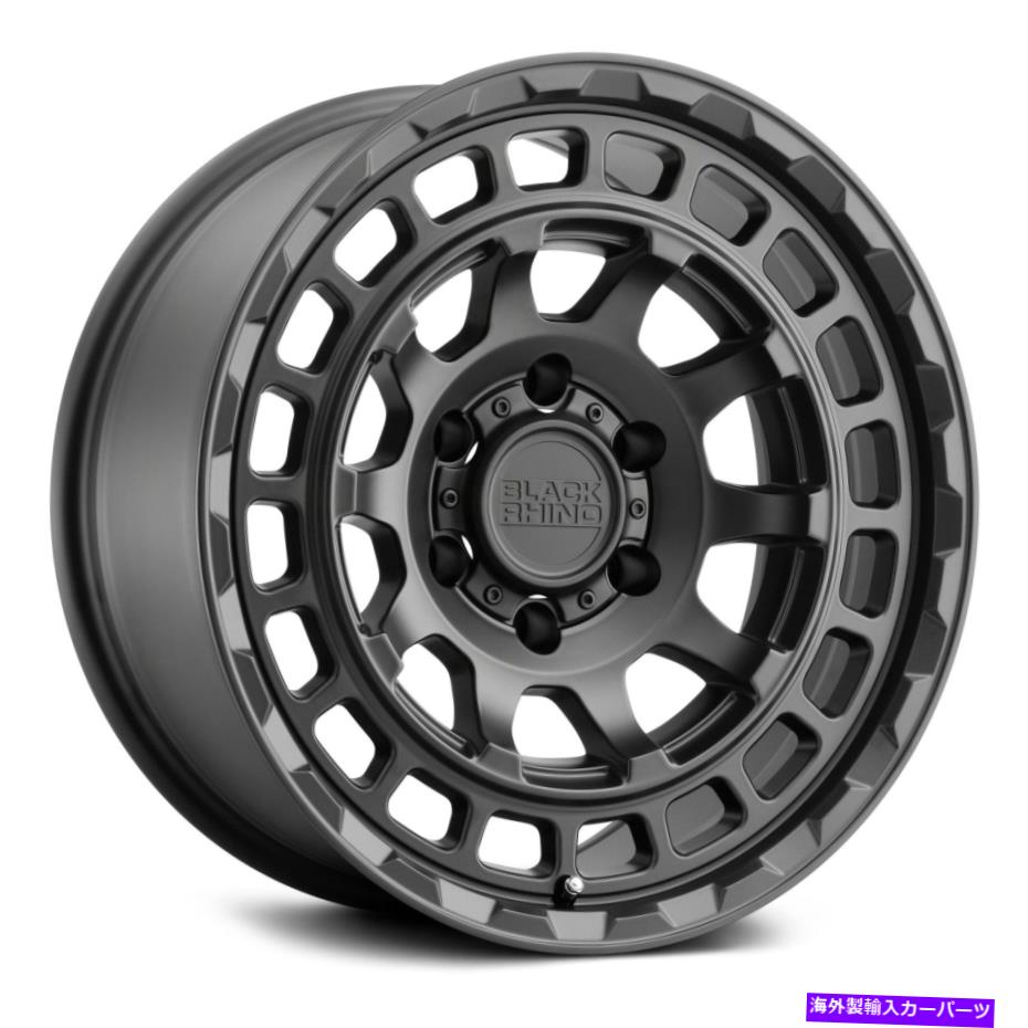ホイール　４本セット ブラックサイチャンバーホイール16x8（-10、6x139.7、112.1）4のブラックリムセット Black Rhino CHAMBER Wheels 16x8 (-10, 6x139.7, 112.1) Black Rims Set of 4【並行輸入品】