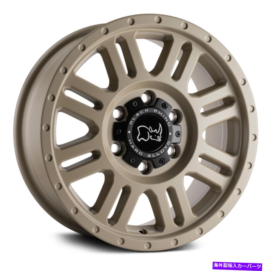 ホイール　４本セット ブラックサイイエローストーンホイール16x8（38、6x130、84.1）砂漠の砂縁セット4 Black Rhino YELLOWSTONE Wheels 16x8 (38, 6x130, 84.1) Desert Sand Rims Set of 4【並行輸入品】｜Us Custom Parts Shop USDM