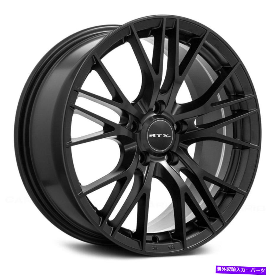 ホイール　４本セット rtx頂点ホイール18x8（40、5x112、66.6）4のブラックリムセット RTX VERTEX Wheels 18x8 (40, 5x112, 66.6) Black Rims Set of 4【並行輸入品】｜Us Custom Parts Shop USDM