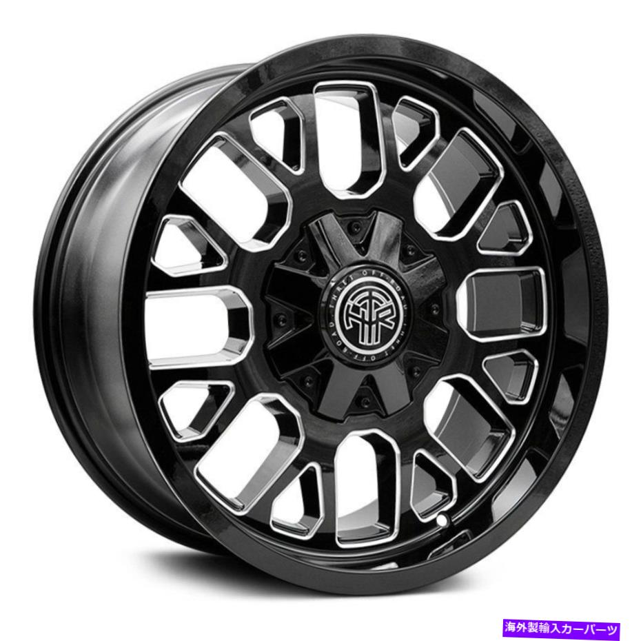ホイール　４本セット スレットオフロード態度ホイール17x9（18、6x139.7、106.1）4のブラックリムセット Thret Offroad Attitude Wheels 17x9 (18, 6x139.7, 106.1) Black Rims Set of 4【並行輸入品】｜Us Custom Parts Shop USDM