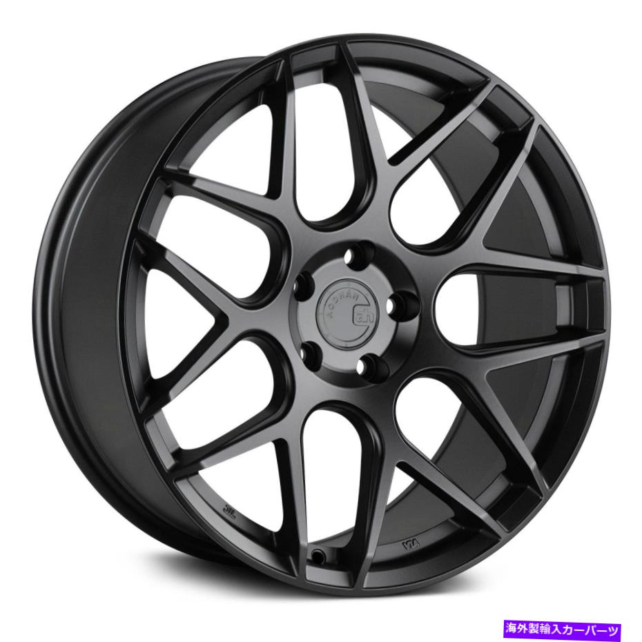 ホイール　４本セット aodhan aff2ホイール19x9.5（35、5x120.65、72.6）4のブラックリムセット Aodhan AFF2 Wheels 19x9.5 (35, 5x120.65, 72.6) Black Rims Set of 4【並行輸入品】
