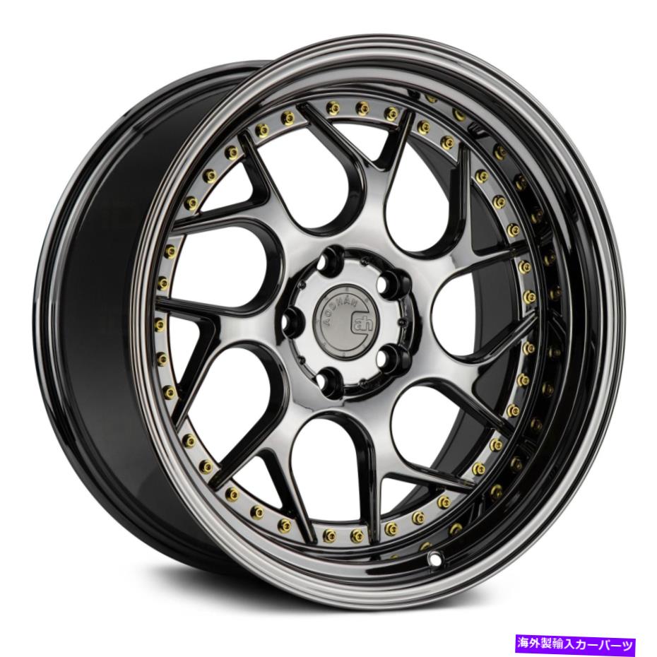 ホイール　４本セット aodhan ds01ホイール18x9.5（30、5x114.3、73.1）4のブラックリムセット Aodhan DS01 Wheels 18x9.5 (30, 5x114.3, 73.1) Black Rims Set of 4【並行輸入品】｜Us Custom Parts Shop USDM