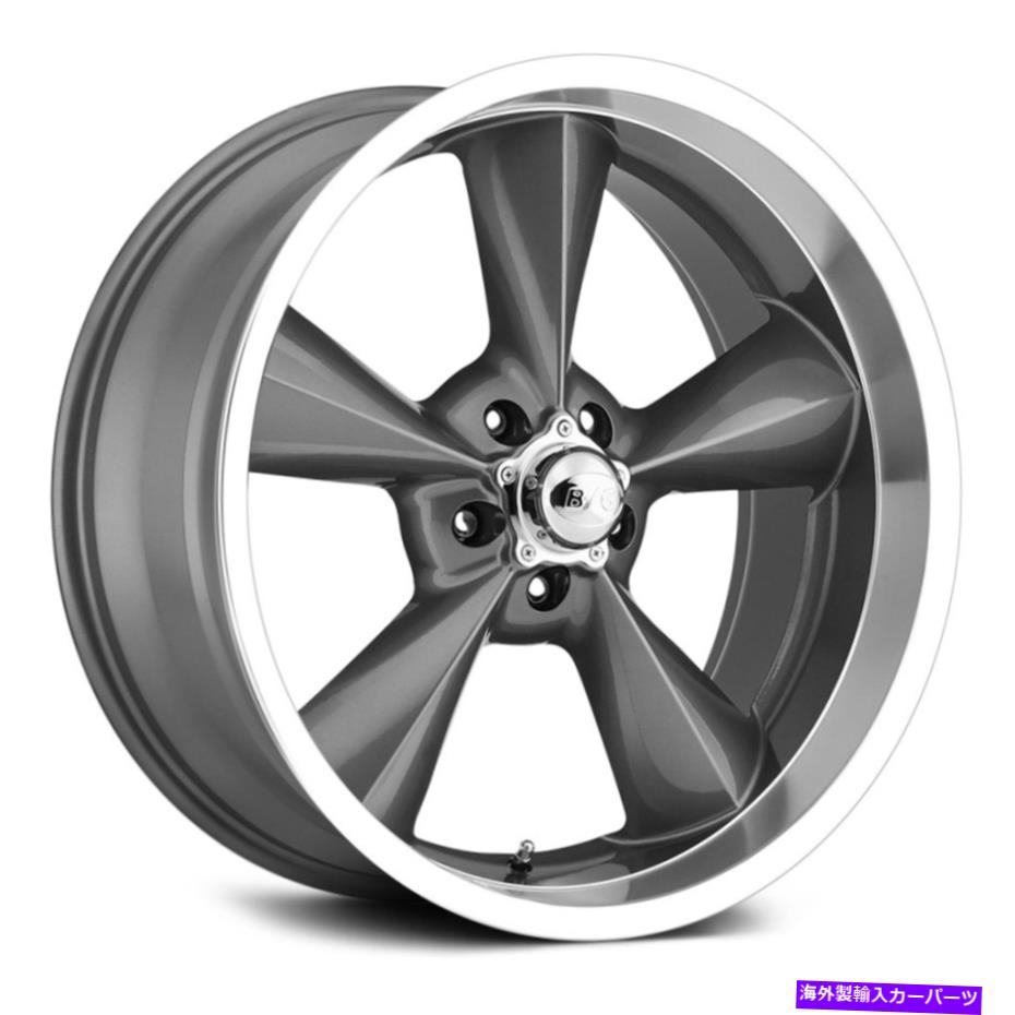ホイール　４本セット BGロッドは古い学校のホイール18x8（0、5x127、78.1）4のガンメタルリムセット BG Rod Works OLD SCHOOL Wheels 18x8 (0, 5x127, 78.1) Gunmetal Rims Set of 4【並行輸入品】｜Us Custom Parts Shop USDM