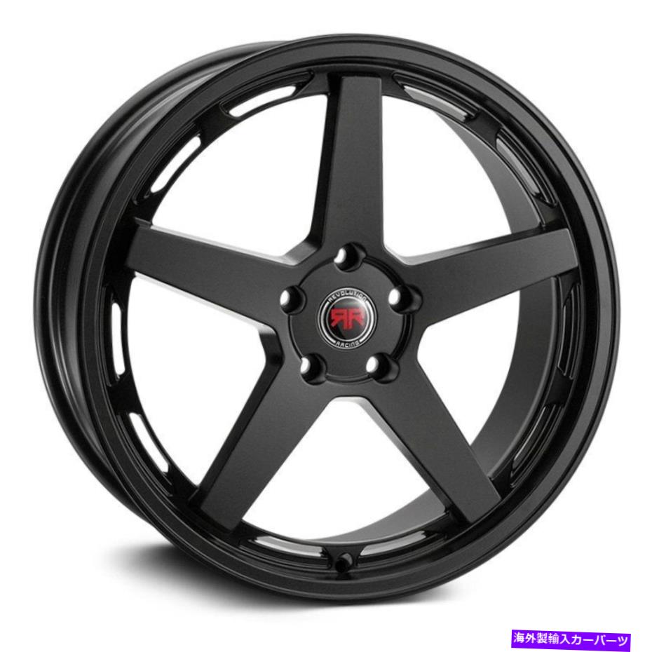 ホイール 4本セット Revolution Racing RR30ホイール18x8(40、5x108、73.1)4のブラックリムセット Revolution Racing RR30 Wheels 18x8 (40, 5x108, 73.1) Black Rims Set of 4【並行輸入品】