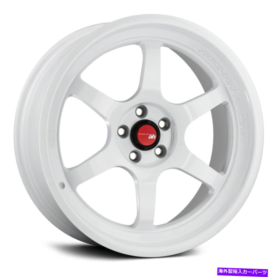 ホイール　４本セット aodhan ah08ホイール18x9.5（30、5x114.3、73.1）4のホワイトリムセット Aodhan AH08 Wheels 18x9.5 (30, 5x114.3, 73.1) White Rims Set of 4【並行輸入品】｜Us Custom Parts Shop USDM