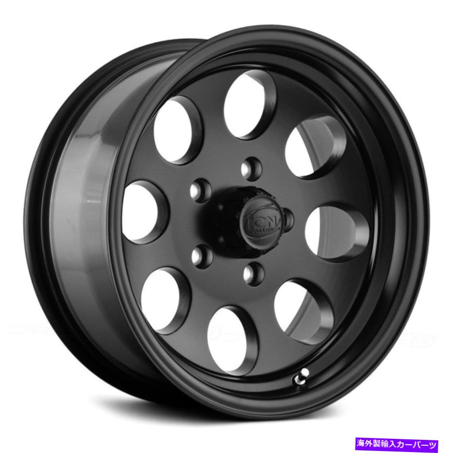 ホイール　４本セット イオン合金171ホイール18x9（0、8x165.1、130.8）4のブラックリムセット Ion Alloy 171 Wheels 18x9 (0, 8x165.1, 130.8) Black Rims Set of 4【並行輸入品】