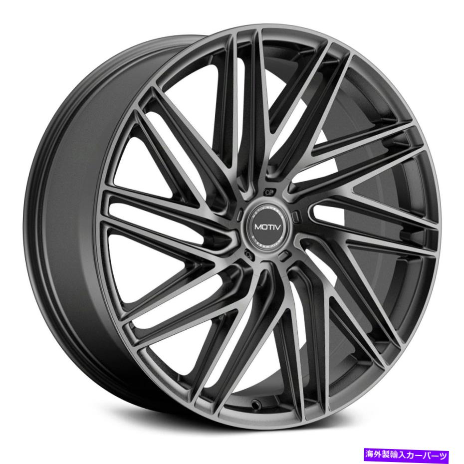 ホイール 4本セット Motiv 429gアライメントホイール18x8(40、5x112、73.1)4のガンメタルリムセット Motiv 429G ALIGN Wheels 18x8 (40, 5x112, 73.1) Gunmetal Rims Set of 4【並行輸入品】|Us Custom Parts Shop USDM