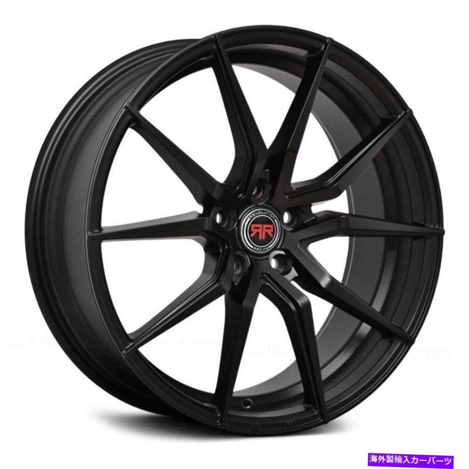 ホイール 4本セット Revolution Racing RR16ホイール17x7(40、5x108、73.1)4のブラックリムセット Revolution Racing RR16 Wheels 17x7 (40, 5x108, 73.1) Black Rims Set of 4【並行輸入品】
