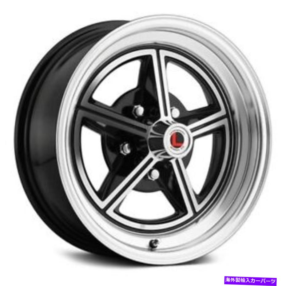 ホイール　４本セット 伝説のマグスターIIホイール15x7（7、5x114.3、72.3）4のブラックリムセット Legendary MAGSTAR II Wheels 15x7 (7, 5x114.3, 72.3) Black Rims Set of 4【並行輸入品】