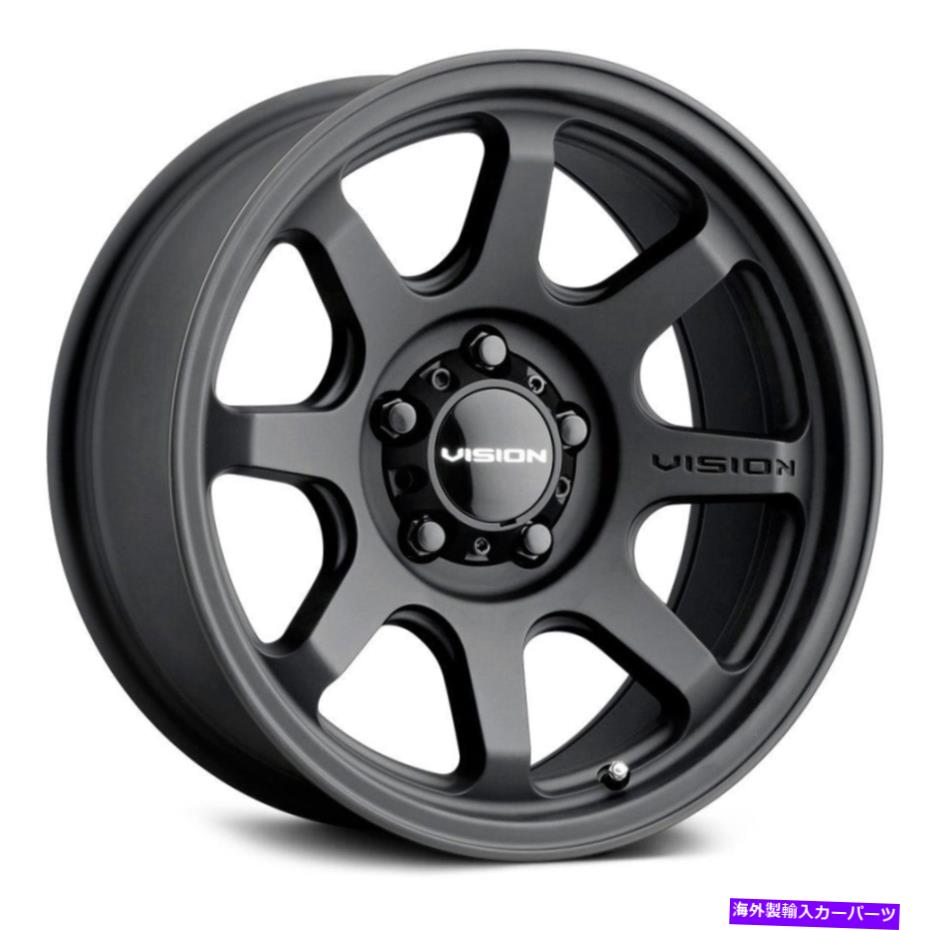 ホイール 4本セット ビジョン351フローホイール17x8(30、5x120.65、76.1)4のブラックリムセット Vision 351 FLOW Wheels 17x8 (30, 5x120.65, 76.1) Black Rims Set of 4【並行輸入品】|Us Custom Parts Shop USDM