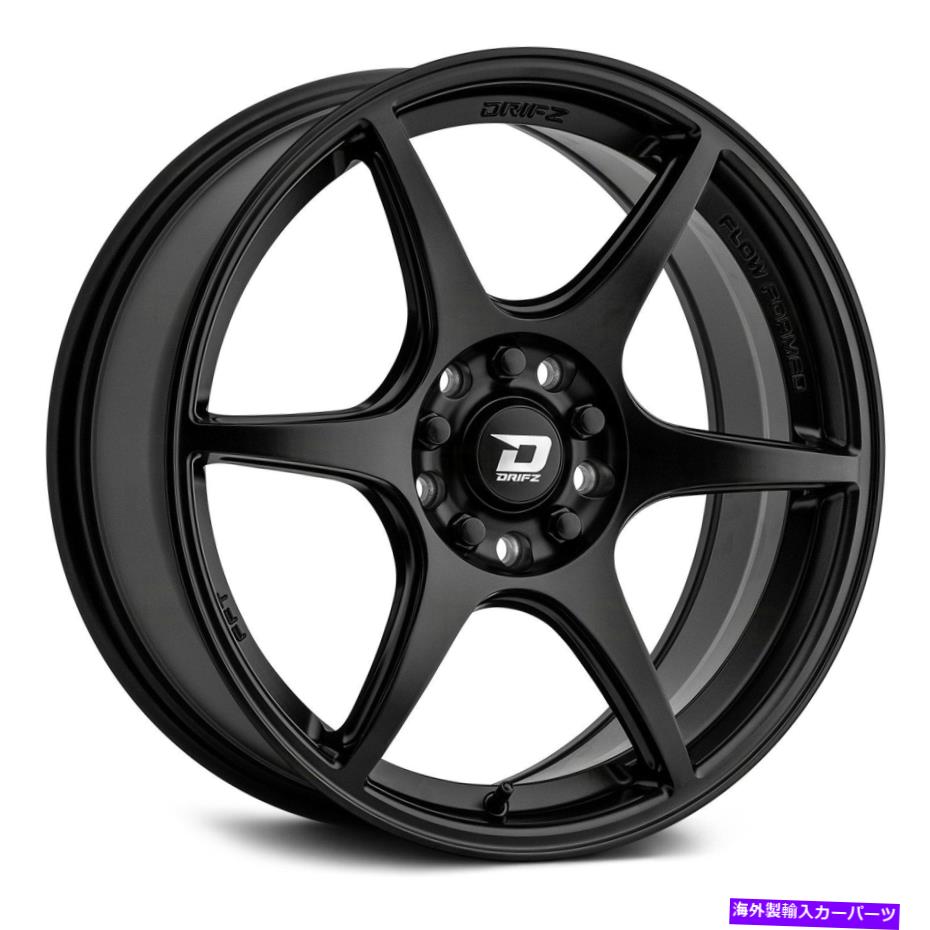 ホイール 4本セット DRIFZ 314SBホイール18x8(38、5x112、73.1)4のブラックリムセット Drifz 314SB Wheels 18x8 (38, 5x112, 73.1) Black Rims Set of 4【並行輸入品】