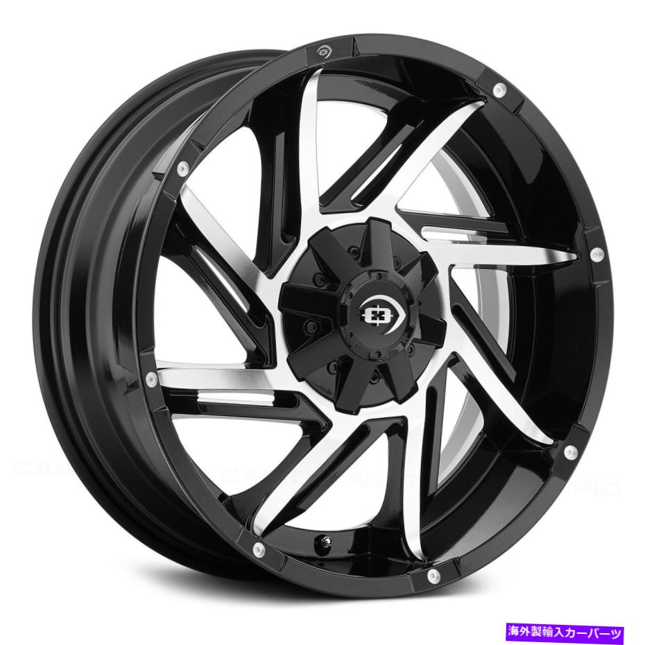 ホイール　４本セット Vision 422 Prowler Wheels 18x9（12、6x139.7、106.2）4のブラックリムセット Vision 422 PROWLER Wheels 18x9 (12, 6x139.7, 106.2) Black Rims Set of 4【並行輸入品】｜Us Custom Parts Shop USDM